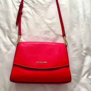 Mandarin messenger leather bag